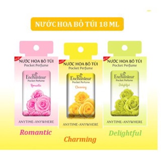 Nước hoa bỏ túi Enchanteur Charming/Delightful/Romantic 18ml
