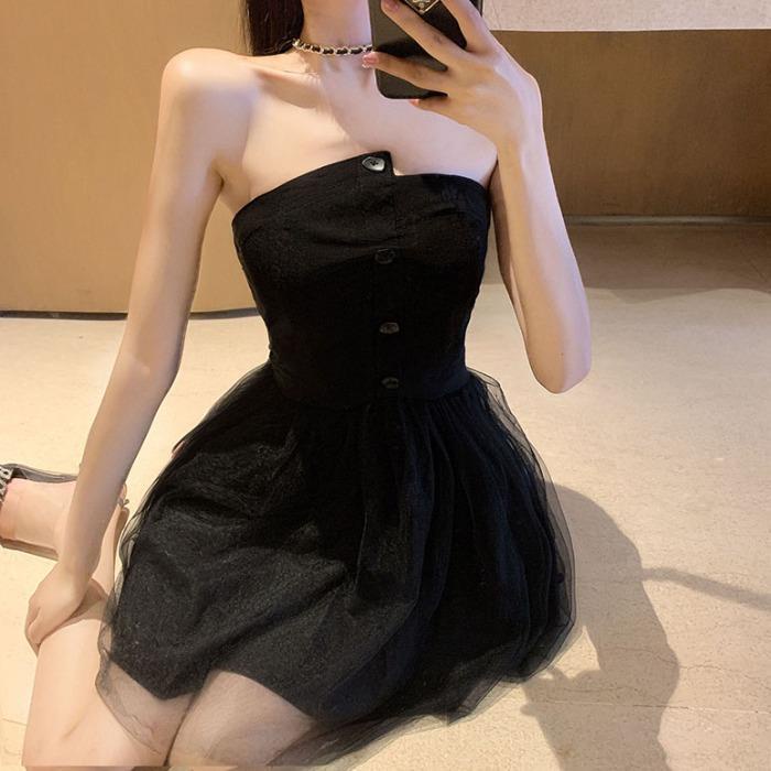 Đầm Ống Màu Đen Kiểu Dáng Mới Thời Trang Mùa Xuân Dành Cho Nữ 2022