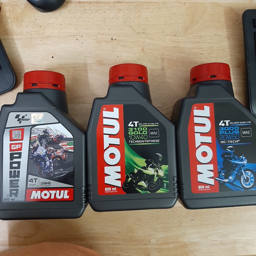 DẦU MOTUL 3100 GOLD 4T-10W40 + GP POWER  4T-10W40 +3000PLUS 4T-20W50