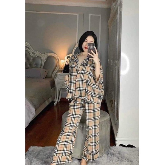 { XẢ KHO LỖ VỐN } Bộ đồ Pijama kate Thái - Tay cộc quần dài form 40-65KG