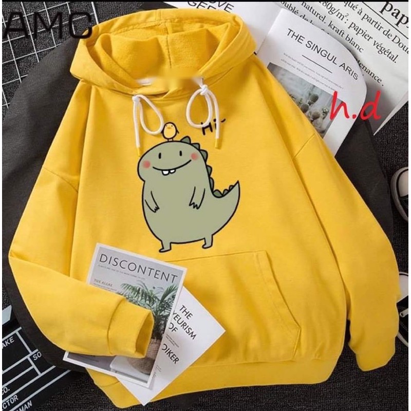 Áo hoodie khủng long cười