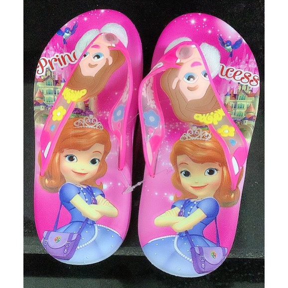 Dép kẹp bé gái Princess cao cấp mềm êm chân chống trơn trợt