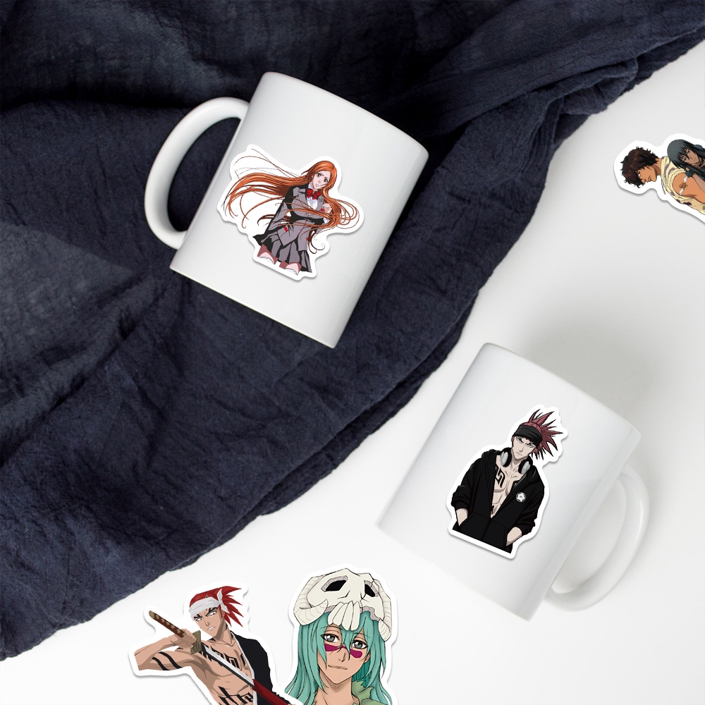 50 cái / lốc bleach stickers nhật bản anime stickers cho máy tính xách tay tủ lạnh hành lý xe máy điện thoại skateboard kids toys