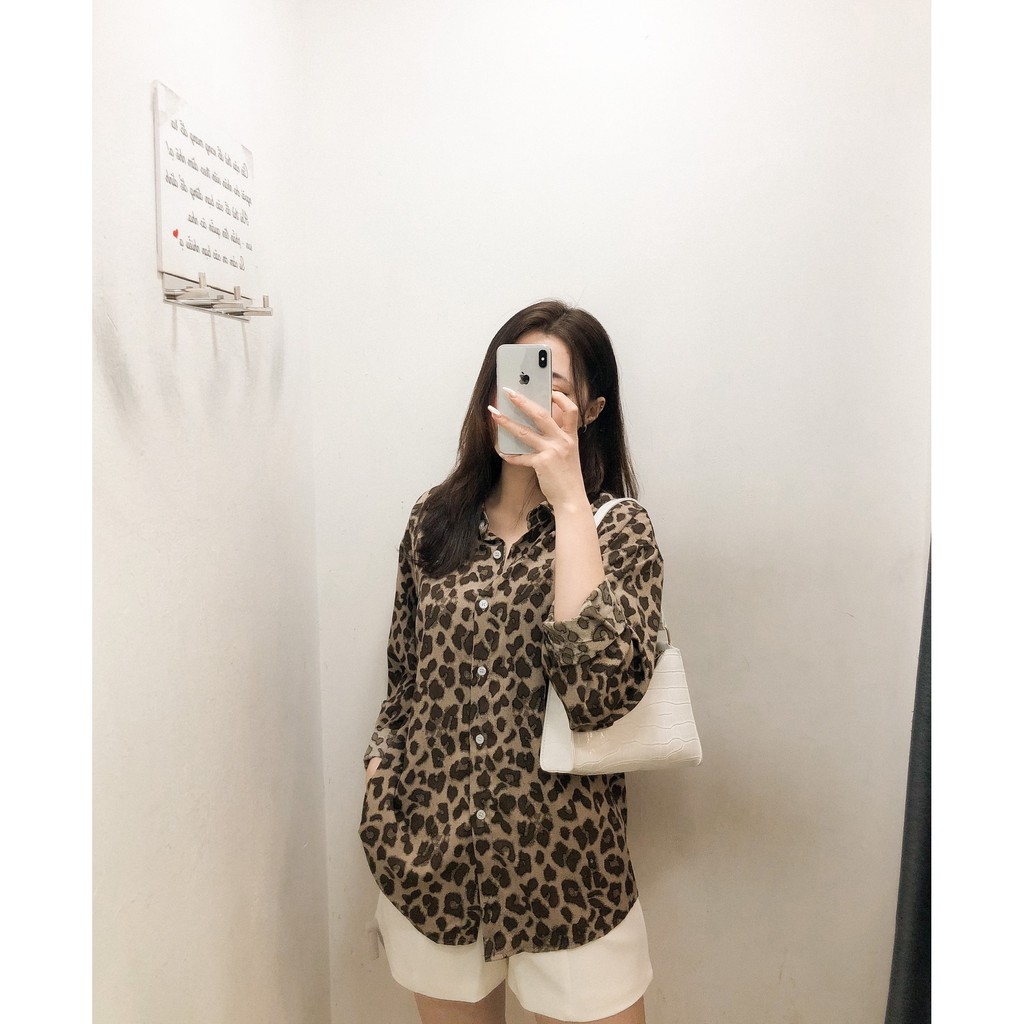 Áo sơ mi hoạ tiết da báo A1693 SUSTORE