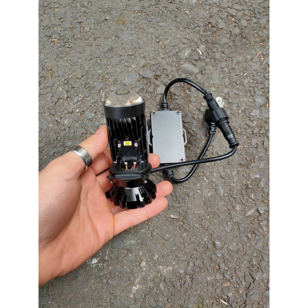 Đèn Pha Led T2 Siêu Sáng 47W Có Cost - Pha Chân H4 Gắn Xe Máy, Oto Bảo hành 1 Năm