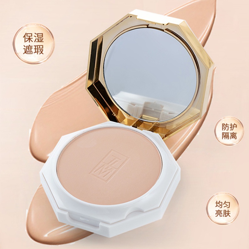 [Hàng mới về] Phấn che khuyết điểm kiểm soát dầu lâu trôi thiết kế vỏ họa tiết cẩm thạch hợp thời trang