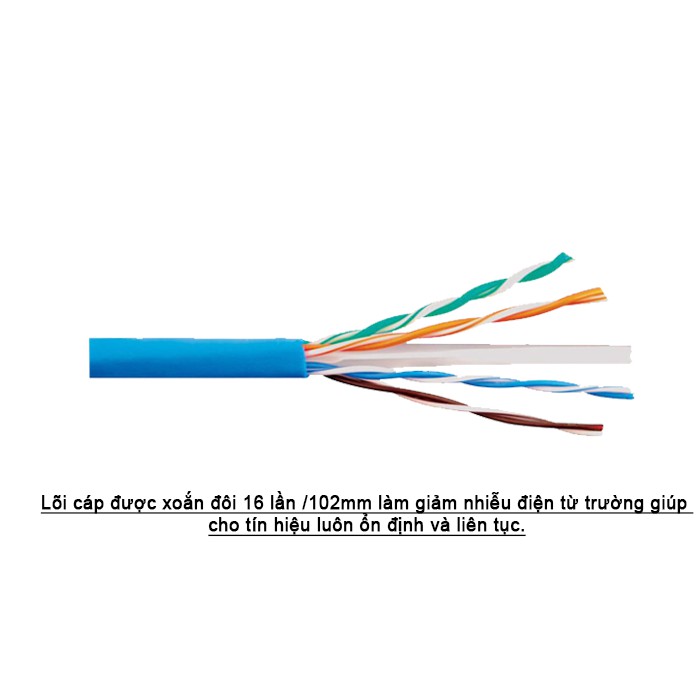Thùng Cáp Mạng AMP Cat 6 Commscope (305m)