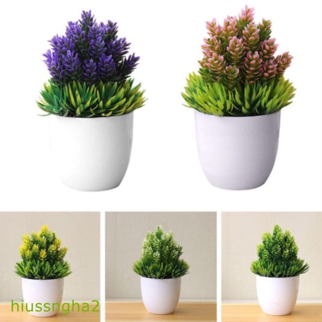 Chậu Cây Giả Để Bàn Trang Trí Văn Phòng, Khách Sạn