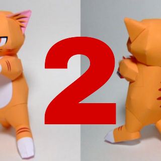 Mô hình giấy anime cat siêu dễ thương
