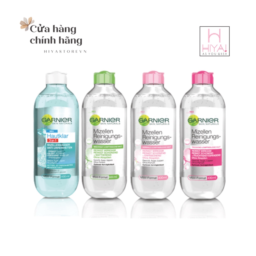 [CHUẨN AUTH] Nước Tẩy trang Garnier 400ml