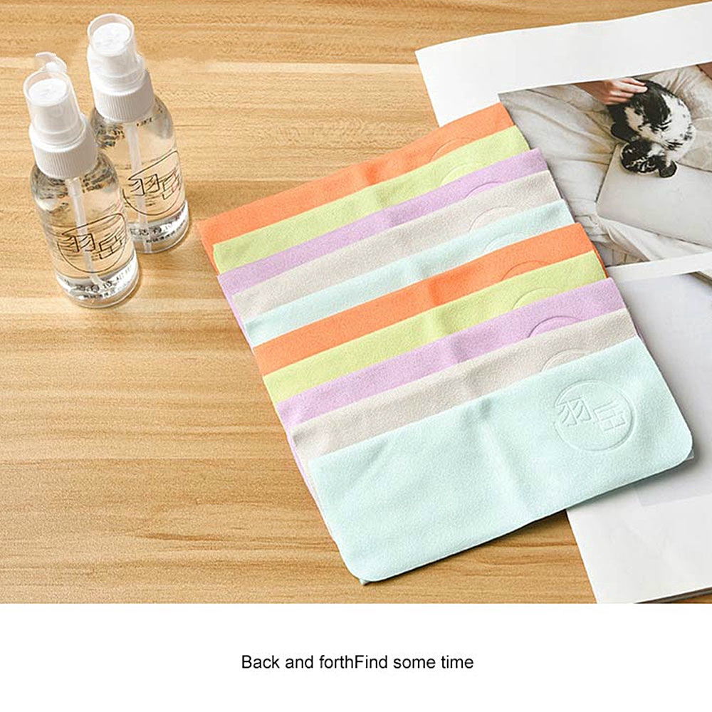 Khăn lau mắt kính/ống kính camera bằng chất liệu microfiber cỡ 150x175mm tiện dụng