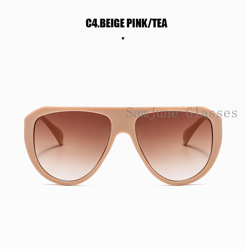 Kính Râm Samjune 3376 Gọng Bất Đối Xứng Phong Cách Âu Mỹ Thời Trang 2020 Cho Nữ