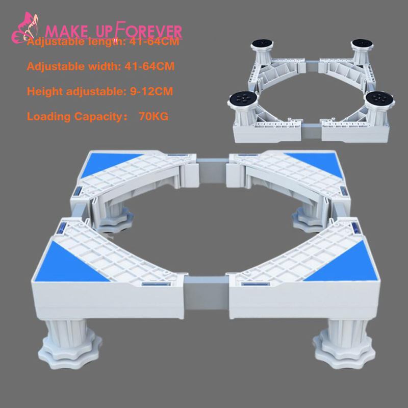 [Make_up Forever]Size Adjustable Washing Machine Stand Refrigerator Fridge Lifting Base with 4 Strong Feet, Durable