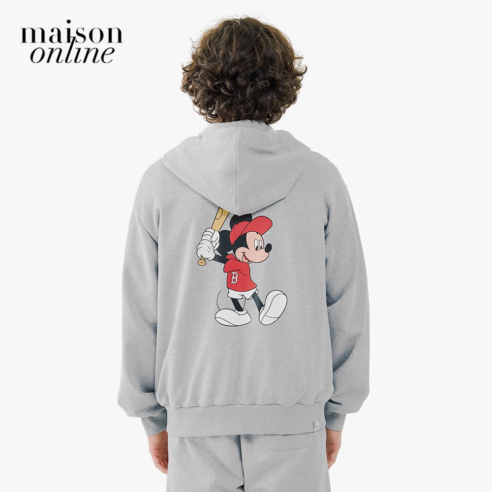 MLB - Áo hoodie phối zip hình Mickey MLB x Disney 31TRK1031-43M