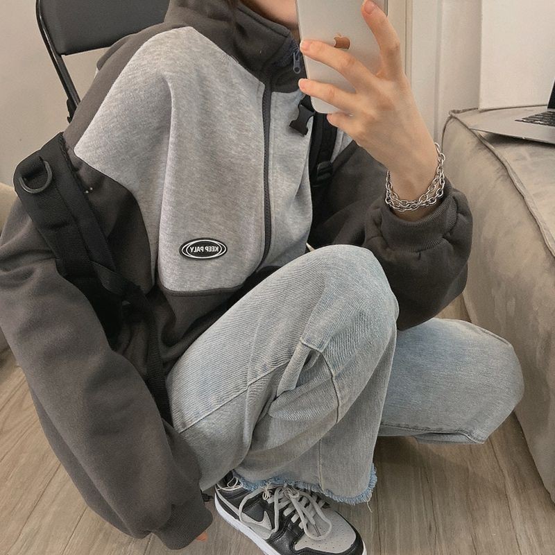 (order) ÁO KHOÁC NỈ ULZZANG 2 MÀU HÀNG QUẢNG CHÂU | BigBuy360 - bigbuy360.vn