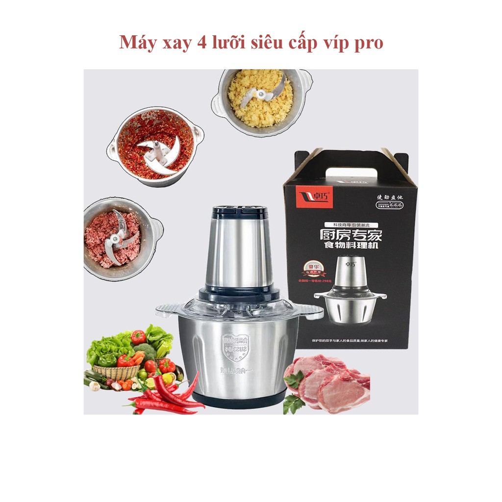 Máy xay 4 lưỡi inox 304