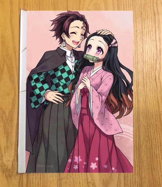 Kẹp phai để bài kiểm tra anime kimetsu no Yaiba kamad kamado