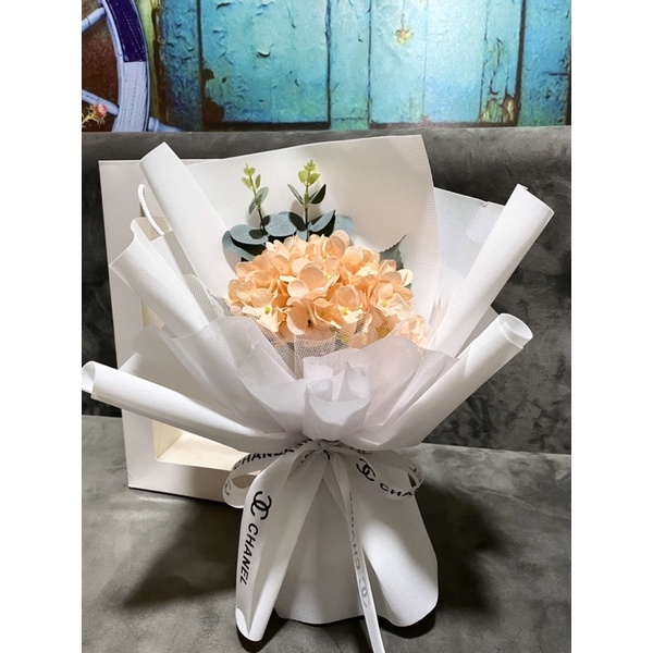 Set hoa Cẩm Tú Cầu gồm : Hoa + Túi + Thiệp
