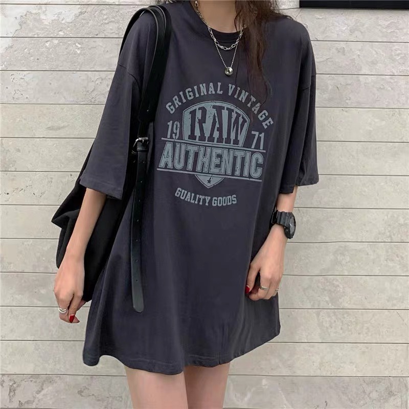 Áo thun phông tay lỡ nữ form rộng unisex AT 514