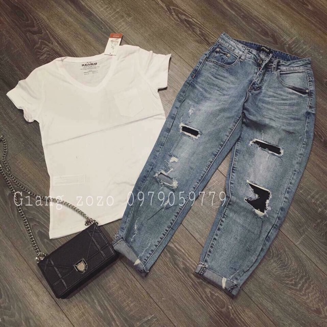 Quần bagy jeans tomm