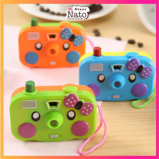 Máy ảnh đồ chơi chiếu hình sáng lên tường cho bé FREESHIP trò chơi chụp hình độc đáo trẻ con NATO MA01