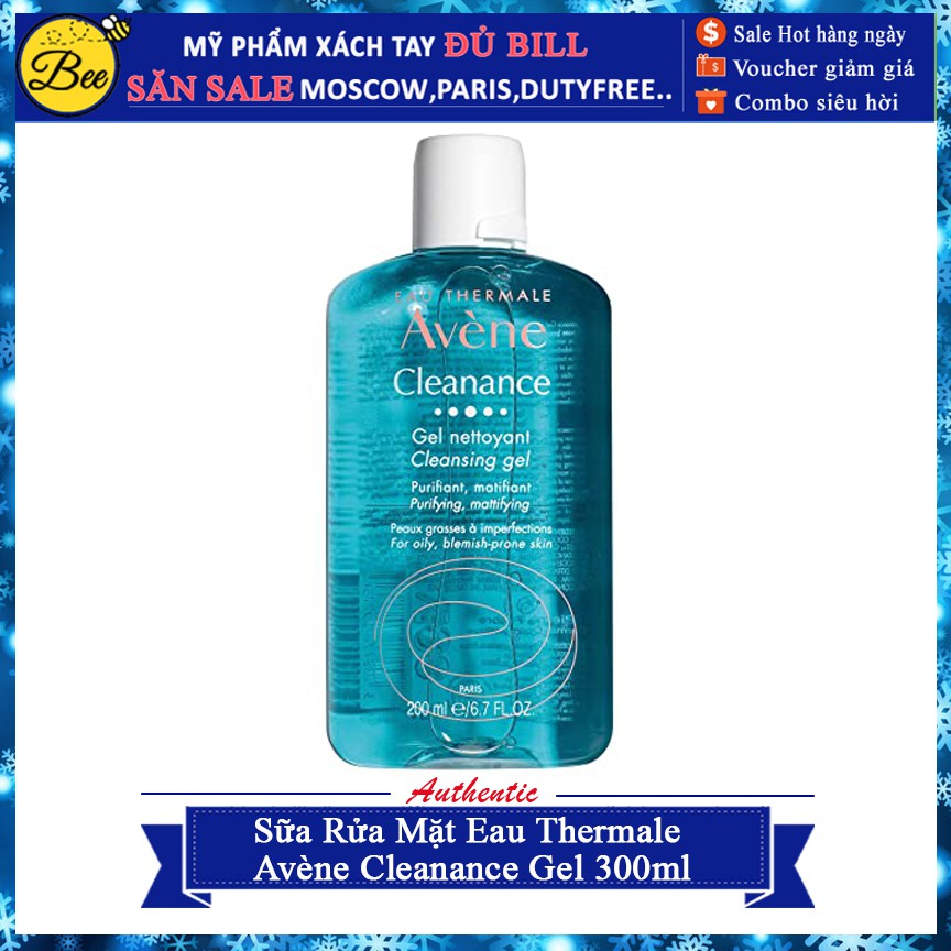 Sữa Rửa Mặt Sạch Da Eau Thermale Avène Cleanance Gel 300ml