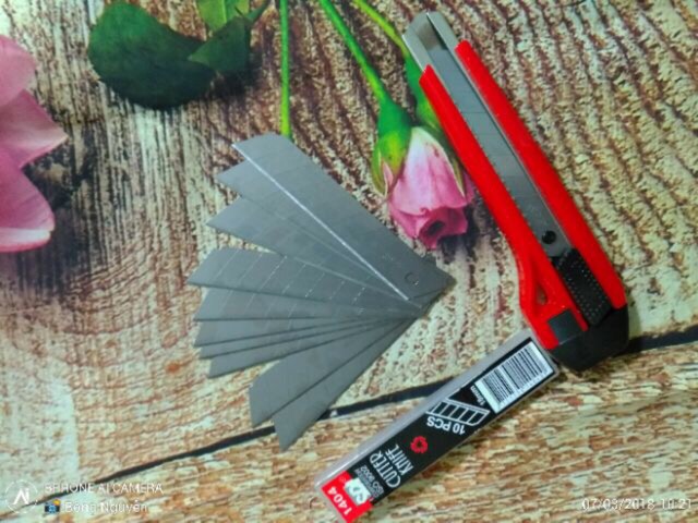 [ ĐỔ BUÔN] Lưỡi Dao Rọc Giấy SDI 10 Hộp= 100 Chiếc Siêu Bền
