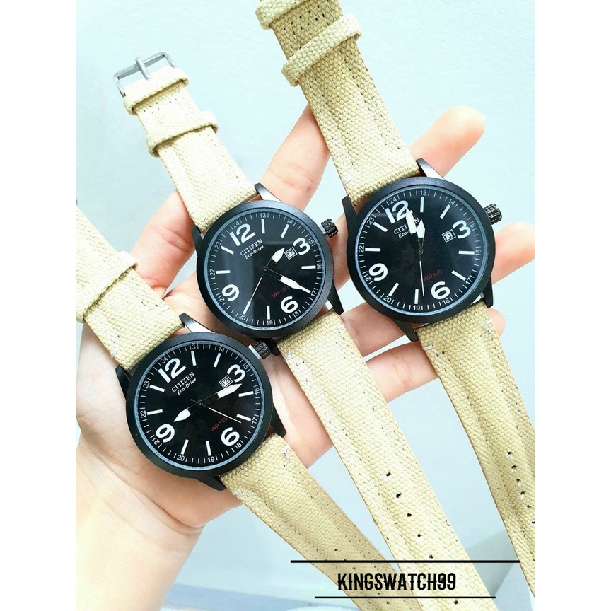 Đồng hồ Nam ᴄɪᴛɪᴢᴇɴ -Dây vải Nato cao cấp-Size 42mm