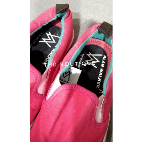 Giày bệt thể thao ALAN WALKER vải hồng sen size 36-37