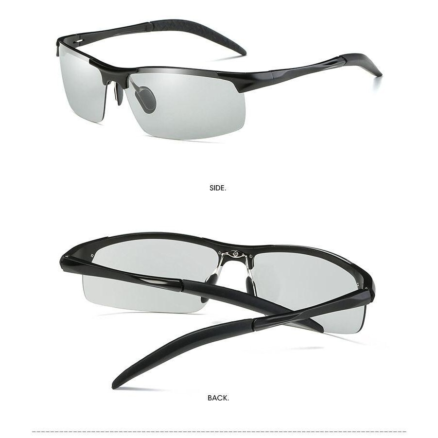 Kính Phân Cực Đi Đường Ngày Và Đêm AORON-8177G Thời Trang Nam Chất Liệu Hợp Kim nhôm magie- tròng kính Palaroid phân cực | BigBuy360 - bigbuy360.vn