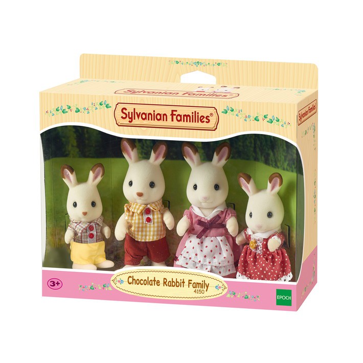 Đồ chơi nhà búp bê Sylvanian Families gia đình thỏ Chocolate 4150