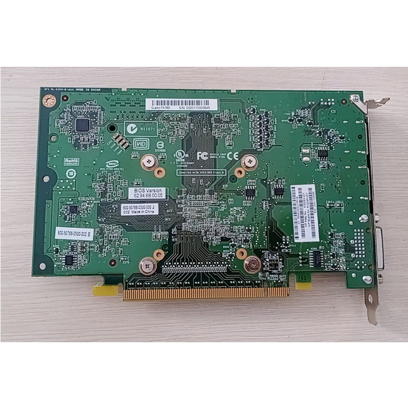 Card màn hình NVIDIA QUADRO FX 580 - 512mb/128bit GDDR3, hàng tháo máy chính hãng, bảo hành 6 tháng