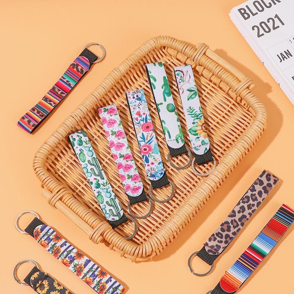 Giá Đỡ Chìa Khóa Họa Tiết Hoa Hướng Dương / Da Báo Phong Cách Châu Âu Độc Đáo DIY