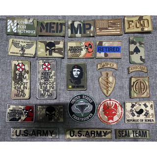 Shop chuyên về tem dán, patch velcro kiểu hook loop hoặc may trang trí đồ lính Mỹ balo 511  tactical áo nón chiến thuật