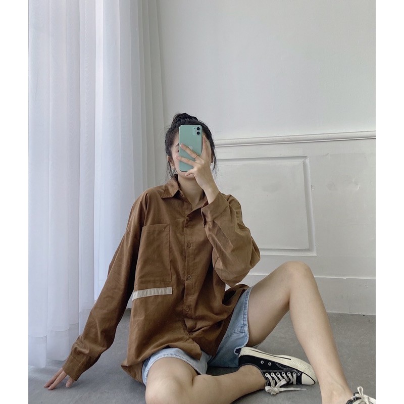 [Mã SKAMCLU9 giảm 10% đơn 100K] Áo sơ mi tikke 1 vạch túi | BigBuy360 - bigbuy360.vn