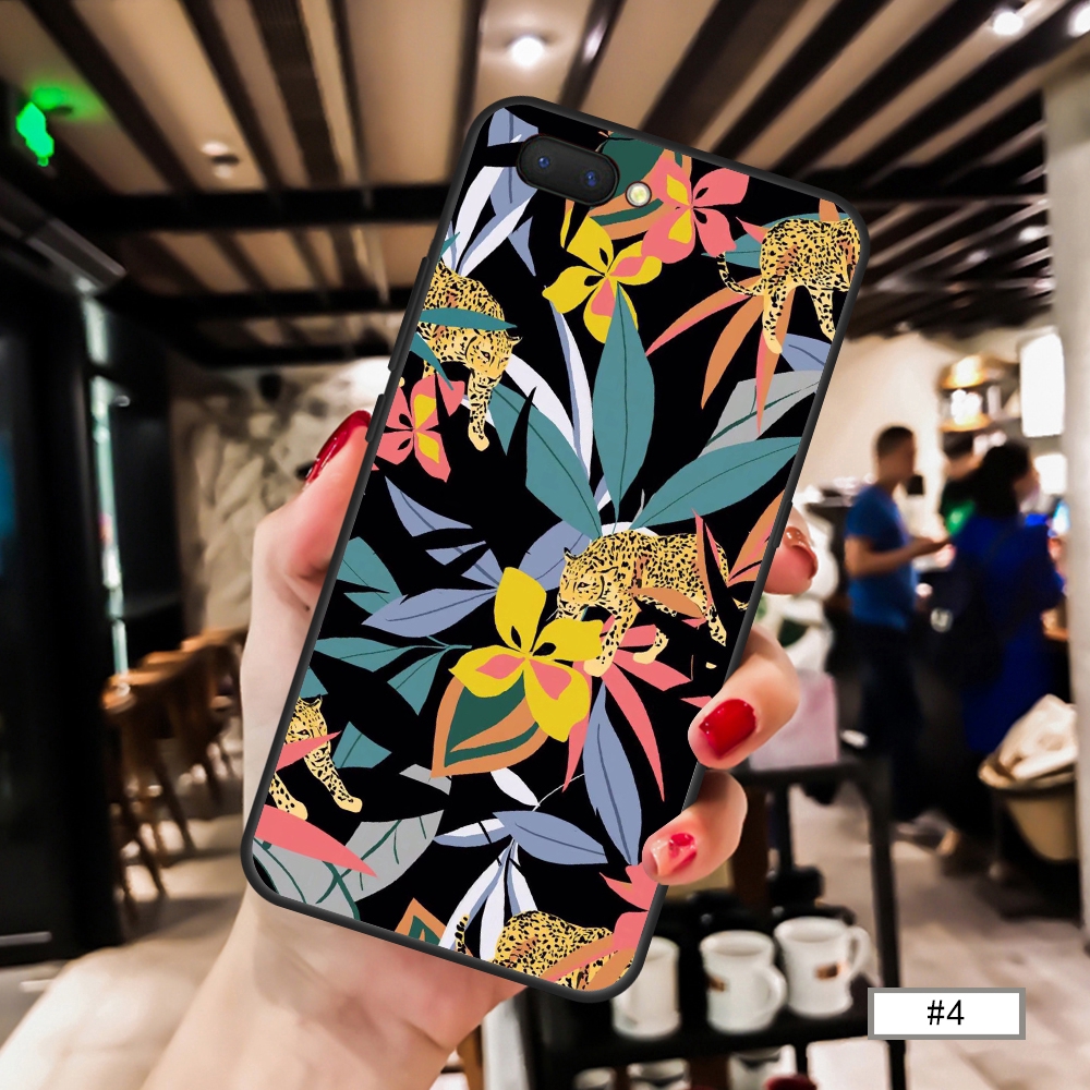 Ốp điện thoại mềm in họa tiết hoa cho OPPO A3S A5S A7 A83 A1K F5 F9 F7 F5 Youth F1S F11【lyfs】