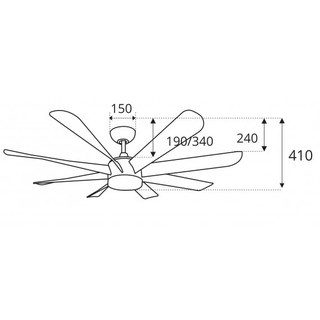 Quạt Trần Đèn Led Sinwa DC08