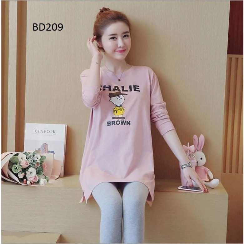 Áo bầu thời trang công sở chất cotton