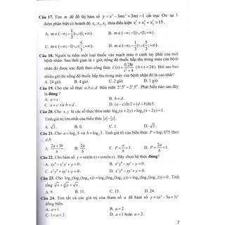 Bộ Đề Trắc Nghiệm Môn Toán