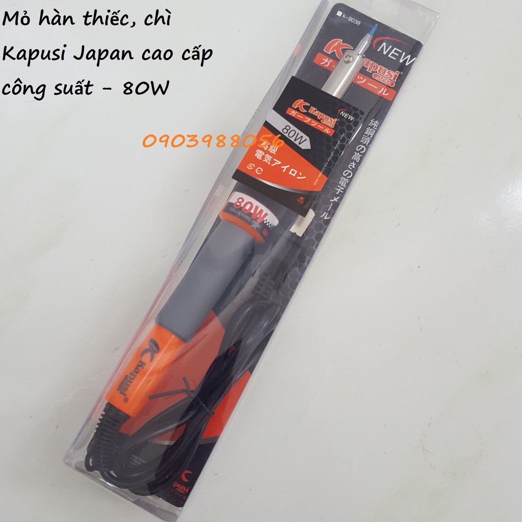 [Rẻ nhất shopee] Mỏ hàn thiếc, chì Kapusi Japan cao cấp công suất - 80W