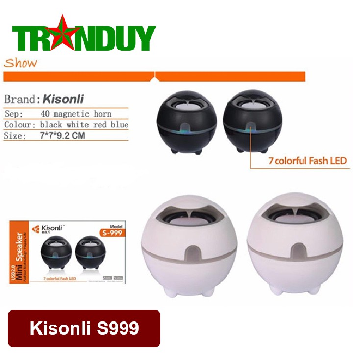 LO082 Loa Vi tính 2.0 Kisonli S-999