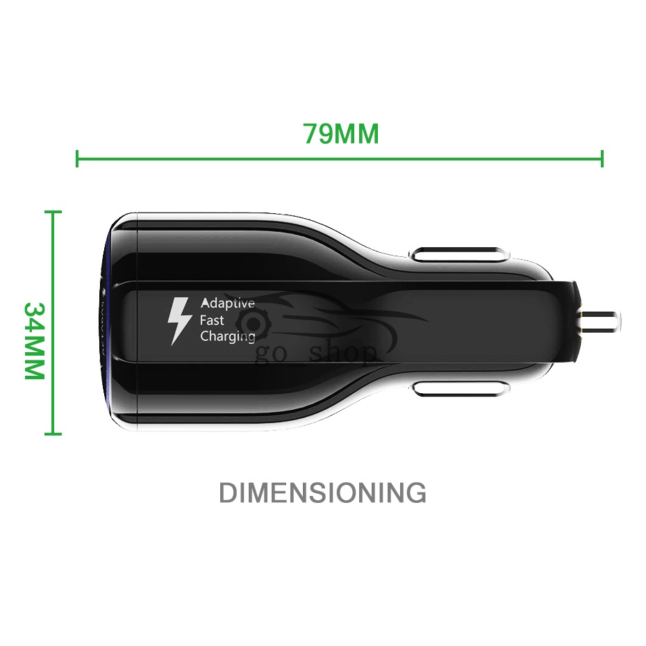 Tẩu Sạc Nhanh 3.0 Qualcomm Qc 3.0 Mini Usb Kép Cho Điện Thoại