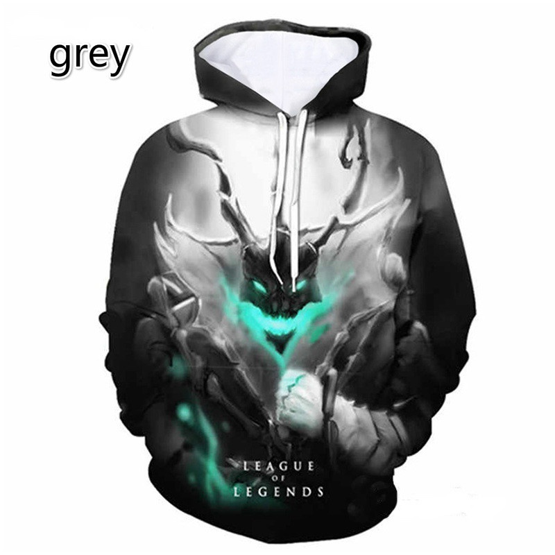 Áo Hoodie In Họa Tiết League Of Legends 3d Cá Tính Cho Nam