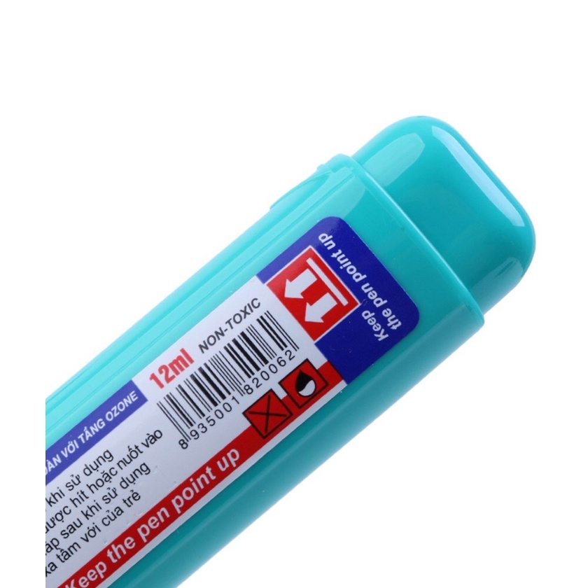 Bút xóa Thiên long loại 2 có kiểu dáng thân dẹp, vừa tầm tay, thuận tiện khi sử dụng