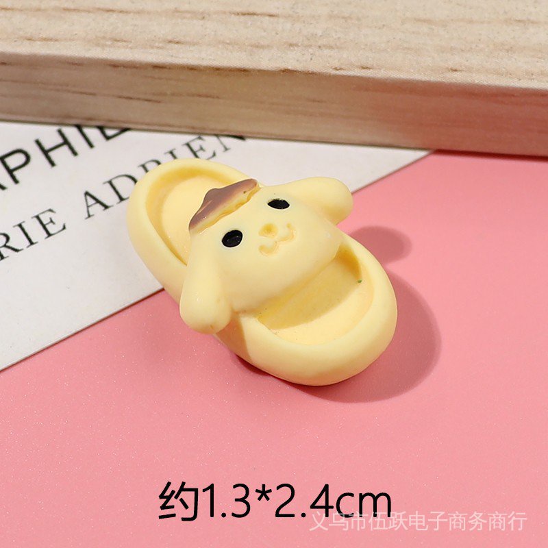 Set 1/5pcs dép cá sấu dép cross sticker gắn dép cross charm sandal Phụ Kiện Trang Trí Điện Thoại DIY Hình Giày 3D Có Nam Châm-AA45