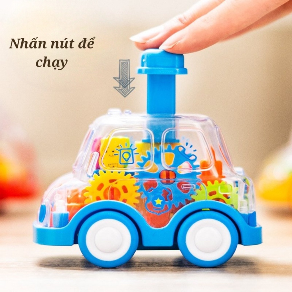 Xe Đồ Chơi Trong Suốt Cho Trẻ Em Chạy Không Cần Pin An Toàn Dành cho Bé