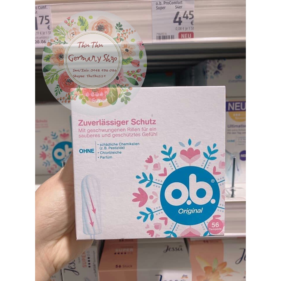 Băng vệ sinh tampon o.b. Đức
