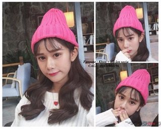 Mũ len beanie vintage