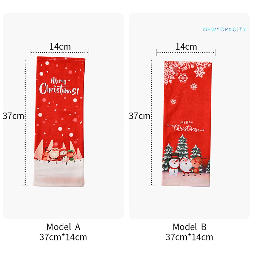 Ny-túi Bọc Chai Rượu Vang Bằng Vải Chống Rách Chủ Đề Giáng Sinh Màu Đỏ Rượu Vang