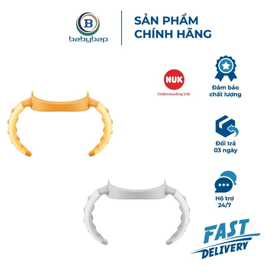 Tay Cầm Bình Sữa NUK Premium Choice+ Nhựa PPSU/PP Thiết Kế Độc Đáo, Vừa Vặn Với Tay Cầm Bé